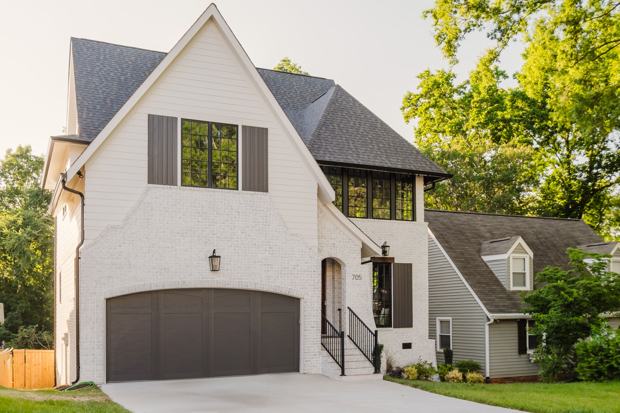 Eastover single-family on a deep lot, the kind of older Charlotte home where ANSI Z765 measurement catches GLA discrepancies in the tax record